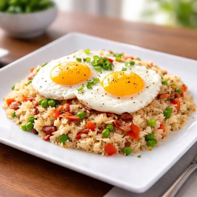 Rice with eggs