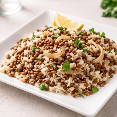 Rice with lentil