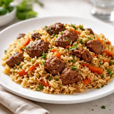 Rice with meat