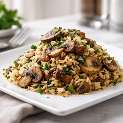 Rice with mushrooms