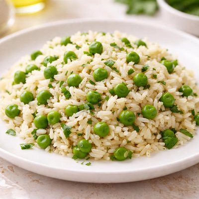 Rice with peas