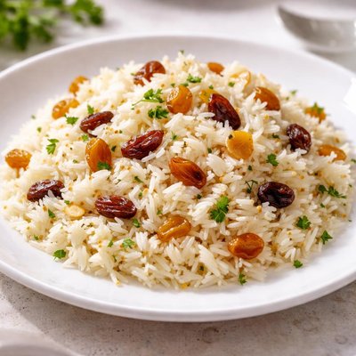 Rice with raisins