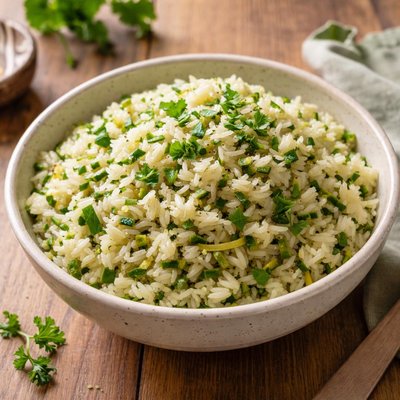 Rice with shredded zucchini