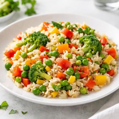Rice with veggies