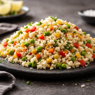 Riced cauliflower medley