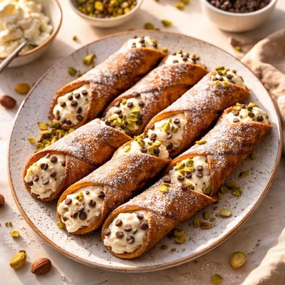Ricotta cannoli