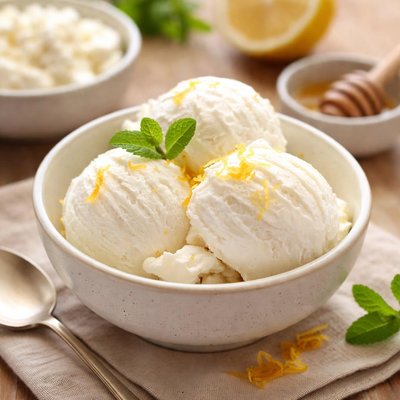 Ricotta ice cream