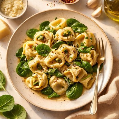 Ricotta spinach tortellini