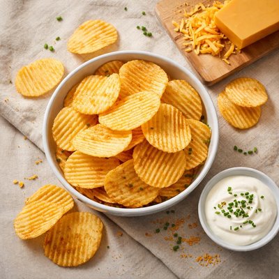 Ridgen cheddar and sour cream