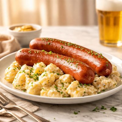 Riesenbockwurst kartoffelsalat