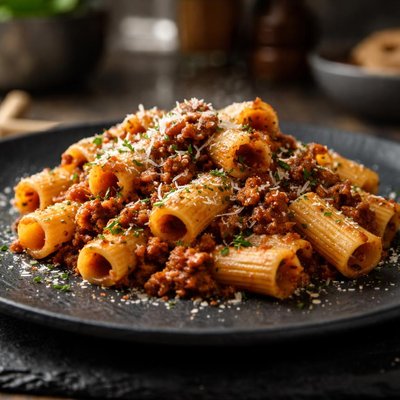 Rigatoni al ragu bolognese