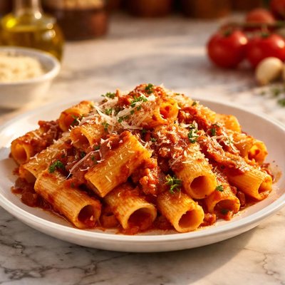 Rigatoni amatriciana