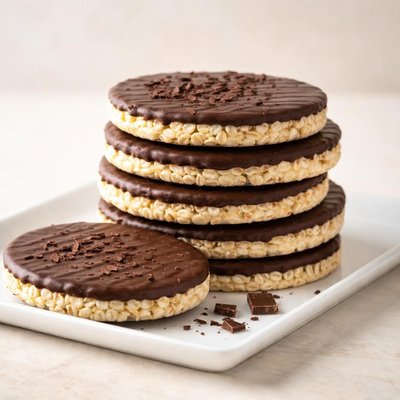 Rijstwafels met chocola