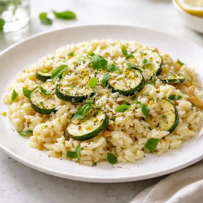 Risotto courgette