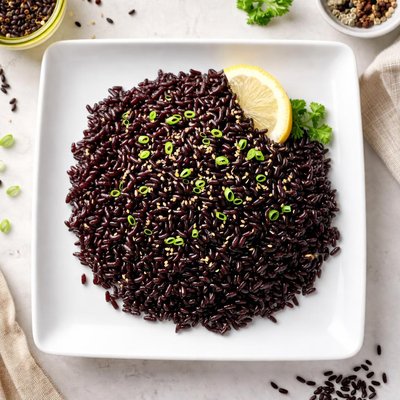 Riz noir cuit