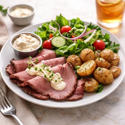 Roast beef lunch