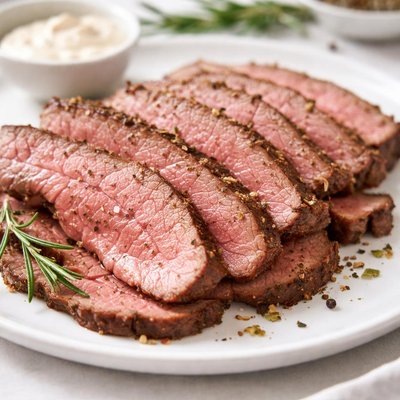 Roast beef slices