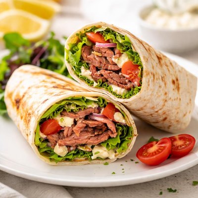 Roast beef wrap