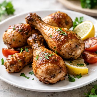 Roast chicken drumsticks