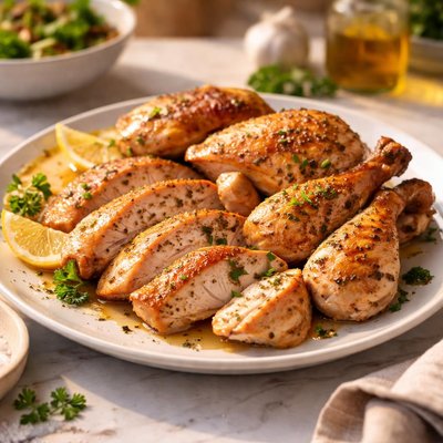 Roast chicken no skin