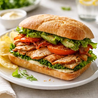 Roast chicken sandwich