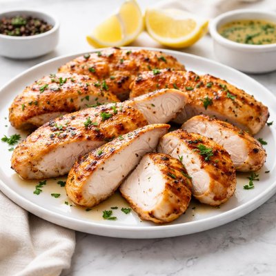 Roast chicken skin off