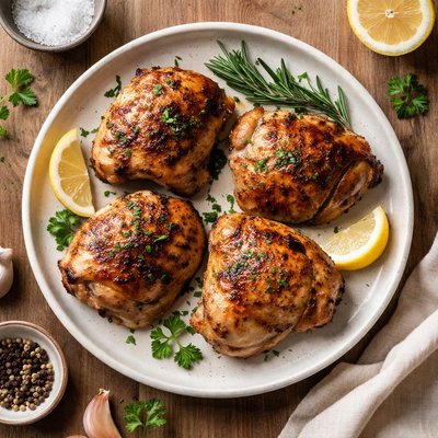 Roast chicken thight