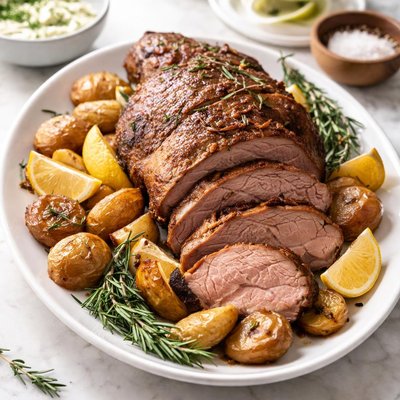 Roast mutton