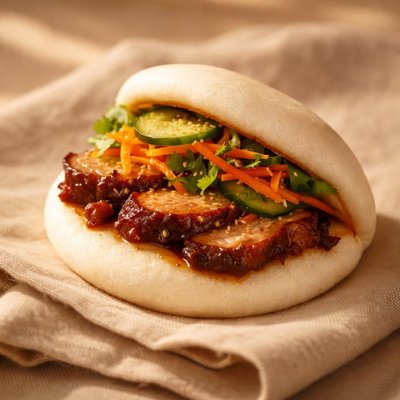 Roast pork bao bun