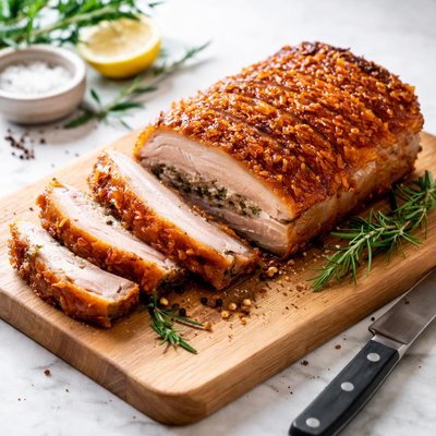 Roast pork crackling