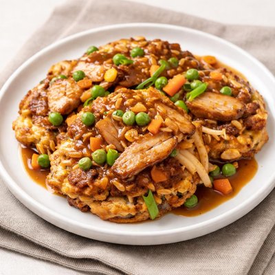 Roast pork egg fu young