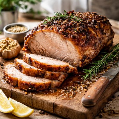 Roast pork shoulder