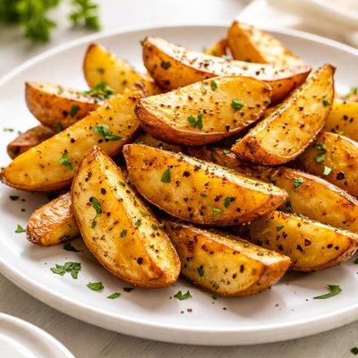 Roast potato wedges