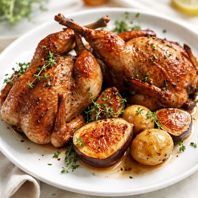Roast quail