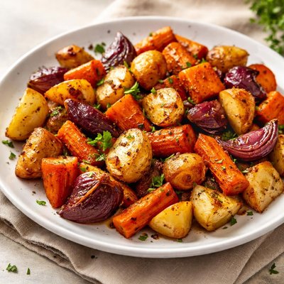 Roast root vegetables