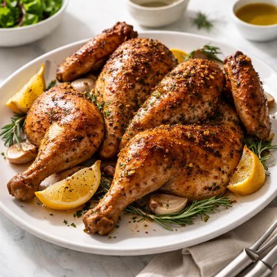 Roast spatchcock chicken