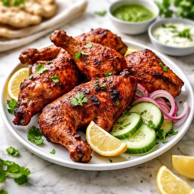 Roast tandoori chicken