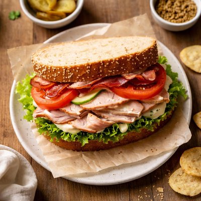 Roast turkey sandwich