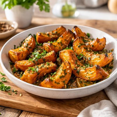 Roasted and marinated pumpkin