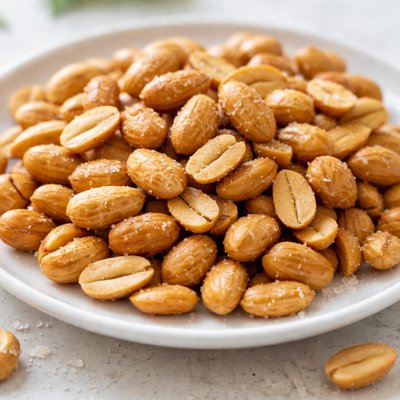 Roasted and salted peanuts