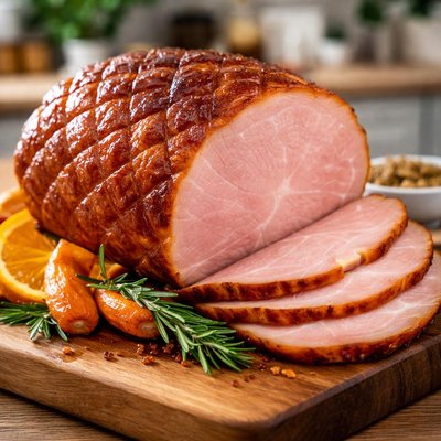 Roasted applewood smoked ham