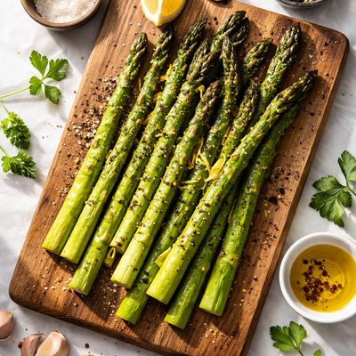 Roasted asparagas