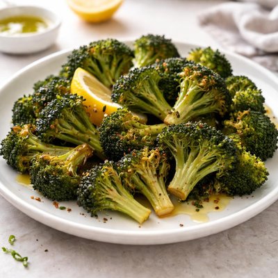 Roasted brocoli with olive oil