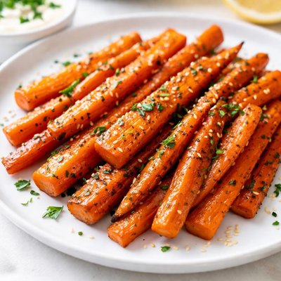 Roasted carrot sticks