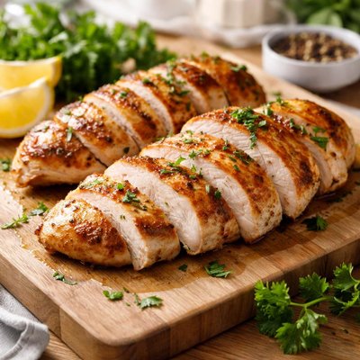 Roasted chicken skinless