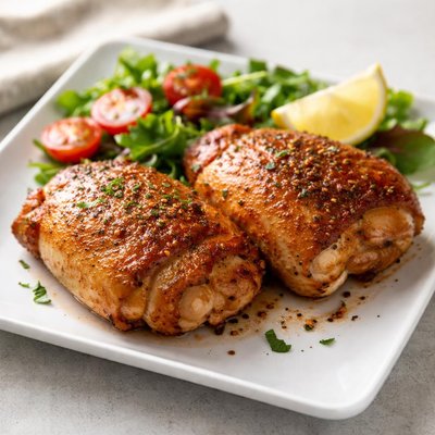 Roasted chicken tigh