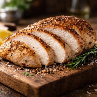 Roasted chicken white meat