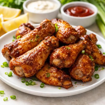 Roasted chicken wings