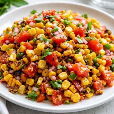 Roasted chili-corn salsa