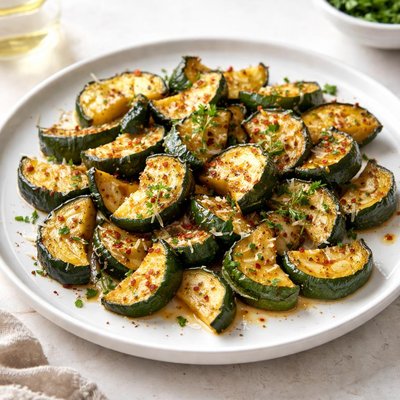 Roasted courgettes